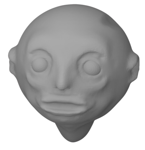 A headed I sculpted in blender a while back